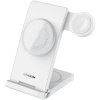 Nillkin PowerTrio 3 v 1 Bezdrôtová Nabíjačka MagSafe na Apple Watch White (MFI) 6902048256989