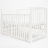Detská postieľka New Baby LILLY so sťahovacou bočnicou biela