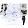 VOLTRONIC Párty osvetlenie 10m,100 LED,studená biela+ovládač
