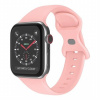 AppleKing silikónový remienok s motýlikovou prackou pre Apple Watch 42mm / 41mm / 40mm / 38mm - svetloružový - možnosť vrátiť tovar ZADARMO do 30tich dní