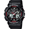Casio G-Shock Hodinky GA-100-1A4ER, čierna/červená