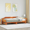 zahrada-XL Vysúvacia denná posteľ bez matracmi, hnedá 90x190 cm, drevený 850910