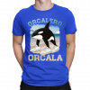 Orcalero Orcala - kosatka v topánkach - Italian Brainrot - pánske tričko s potlačou - Tričkový | XXL | Modrý