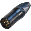 Neutrik NC3MXX-B XLR konektor zástrčka, rovná Pólov: 3 čierna 1 ks; NC3MXX-B