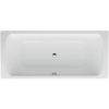 LAUFEN Moderna Plus pravouhlá vaňa zo smaltovanej ocele, odtok v strede, 1800 x 800 x 450 mm, biela, s protišmykom, H2250606000401