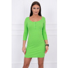 Šaty s výstrihom MI8975 zelené