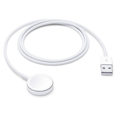 Nabíjací kábel Apple magnetický pre Apple Watch, biely - 1m