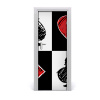 Samolepiace fototapety na dvere kartové farby 75x205