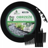 Záhradný obrubník plast 1000 cm x 6 cm čierny