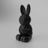 Zajačik LUMIO – svietiaca veľkonočná dekorácia Farba: Čierna