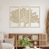 drevo zivota Drevený strom na stenu XXL Farebný vzor: Javor, Veľkosť viacdielov: 120x86