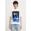 Bavlnené tričko Karl Lagerfeld Jeans dámske, biela farba, A2W17030 S