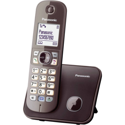 Panasonic KX-TG6811 DECT, GAP bezdrôtový analógový telefón handsfree mocca; KX-TG6811GA