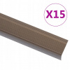 Schodiskové lišty v tvare L 15 ks Hliník 90 cm
