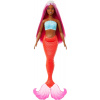 Mattel Barbie Dreamtopia: Oranžová morská víla - Bábika s tmavou pleťou (HRR04)