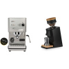 Profitec GO, brushed stainless steel + Eureka Mignon Single Dose, Black & Oak