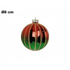 Vianočná guľa 8 cm - sada 6 ks