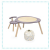 Stokke MuTable Lilac + Stolička + Kôš na hračky Stars
