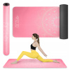 ZAMATOVÁ PODLOŽKA NA CVIČENIE joga pilates 183x61x0,15cm 4FIZJO ružová