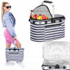 SPRINGOS Piknikový termo kôš 28l CS0025 biela/modrá