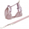 Trixie Soft Puppy Postroj s vodítkom Junior, 26-34 cm / 10 mm, 2,00 m, lila