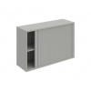 Hobis Policová skriňa Strong P, 120x76,8x40 cm, sivá/sivá