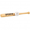 Drevená palica SportX Baseball + loptička