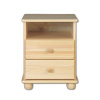 Drewmax Noční stolek SN105, 42x55x35, borovice (Barva dřeva: Olše)