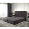 Boxspring posteľ Dream-Great 180x200 cm z mikrovlákna čierna