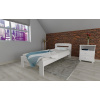 Posteľ z masívu borovice Šárka 80x200 cm - BIELA + matrac Super-flex+ rošt ZADARMO