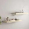 vidaXL Plávajúce nástenné police 2 ks, dubové 60x23,5x3,8 cm, MDF - Hnedá - 14542-156190