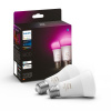 Philips HUE 8719514328365 Philips HUE LED White and color žiarovka 2xE27, 2x6,5W, 800lm, 2000-6500K+RGB,stmievateľná