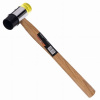 Kraft&Dele KD903, Gumovo-plastové kladivo s drevenou rukoväťou | 30 mm
