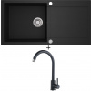 Aquastone QUADRA 100 čierna metalická + Aquastone AQ 4561 čierna metalická