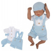 Mušelínové kraťasy s láclom, bodýčko, čiapočka, motýlik 4D sada, Z&Z, modrá/biela, veľ. 86, 86 (12-18m)