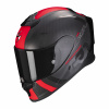 Moto přilba SCORPION EXO-R1 EVO CARBON AIR MG matná černo/červená - Velikost XL
