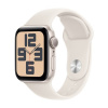 Watch Apple Watch SE (2024) GPS 40mm Starlight Aluminium Case with Sport Band M/L - Starlight