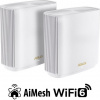 ASUS ZenWiFi XT9 2-pack Wireless AX7800 Tri-band Mesh WiFi 6 System, white 90IG0740-MO3B40