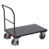 Variofit Plošinový vozík s madlom, Variofit, ložná plocha 103 x 70 cm, do 500 kg, modrá/antracit Farba: antracit RAL7016