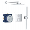 Grohe Grohtherm Cube - Sprchový set Rainshower Allure 230 s termostatom pod omietku, chróm GRO 34741000
