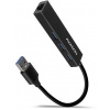 AXAGON HMA-GL3A, USB 3.2 Gen 1 hub, porty 3x USB-A + Gigabit Ethernet HMA-GL3A