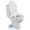 Sapho Sapho, HANDICAP WC kombi zvýšené sedadlo s elektronickým bidetom BLOOMING EKO PLUS, Rimless, zadný odpad, biela, NB-1160D-1