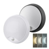 Solight LED vonkajšie osvetlenie so senzorom a nastavitelnou CCT, 18W, 1800lm, 22cm, 2v1,biely a cierny kryt WO780-1