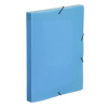 Doska s gumičkou, 30 mm, PP, A4, VIQUEL Coolbox, priehľadná modrá