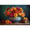 Dřevěné puzzle Chrysanth…