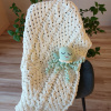 Deka Alize Puffy do postieľky 70x100 cm smotanová
