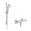 Hansgrohe Croma Select S Sprchový set Vario s termostatom, 3 prúdy, sprchová tyč 65 cm, biela/chróm 27013400-HG