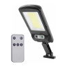 LED nástenné solárne svietidlo s pohybovým senzorom a IR ďiaľkovým ovládaním, 5W, IP65, 500lm (Auto ON/OFF)