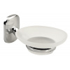 Aqualine RUMBA mydlenička, mliečne sklo, chróm RB102