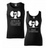 Tielká s potlačou Couples who train together (Tričká pre páry, zaľúbených, pre dvoch, partnerské tričká s potlačou sú vždy dobrý darček.)